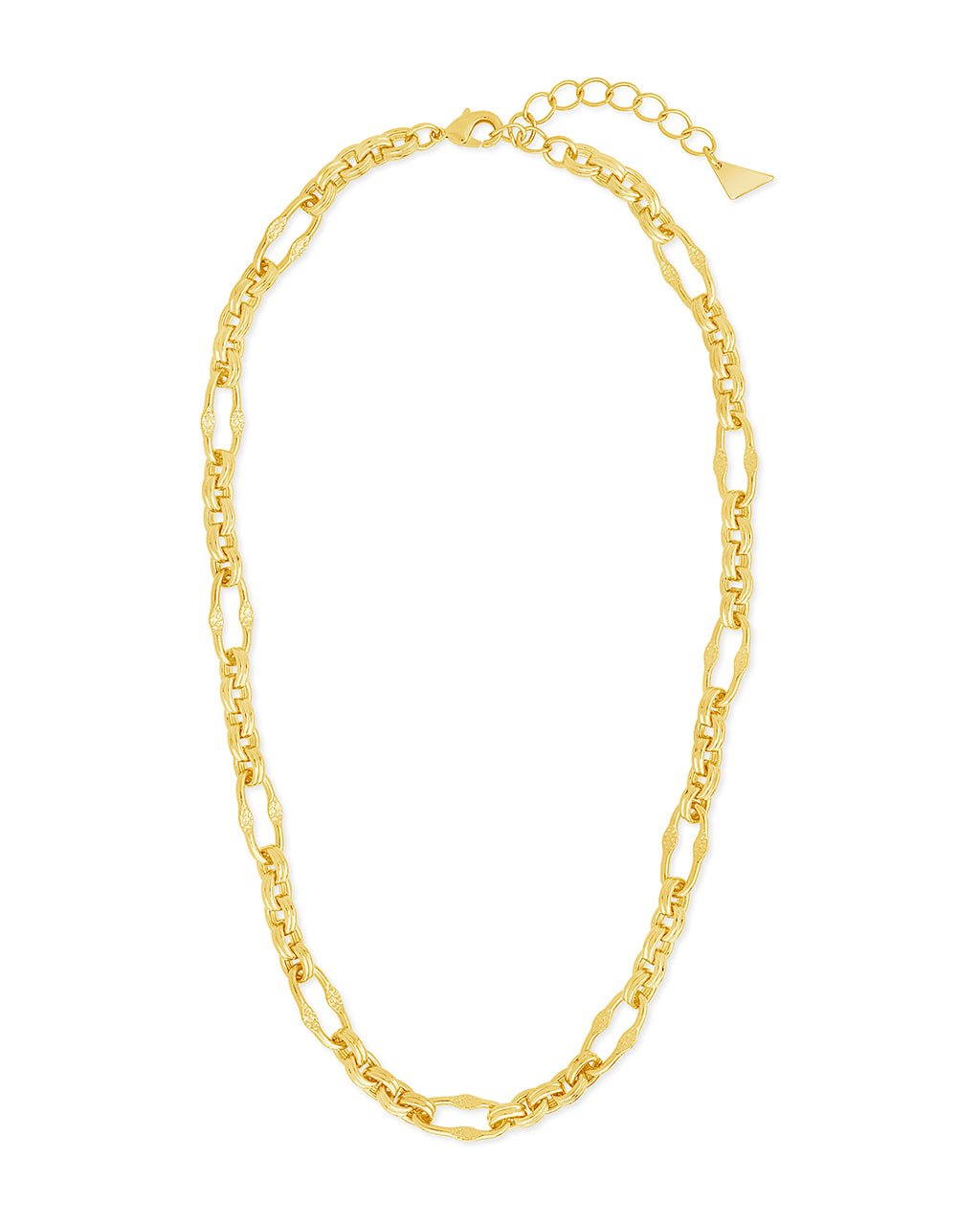 Tegan Textured Long Link Necklace - view 5