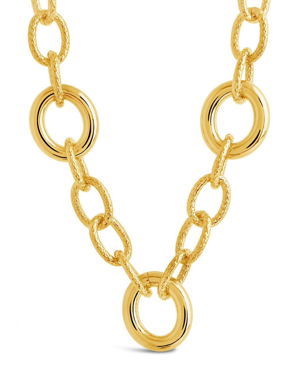 Carter Round Statement Link Necklace - view 5