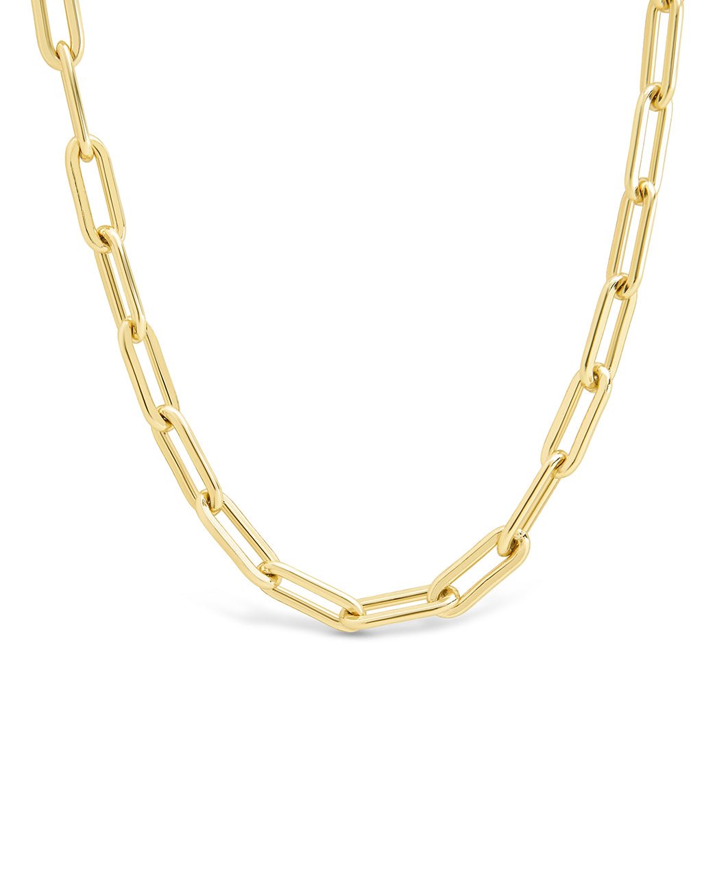 Paperclip Chain Necklace in Gold