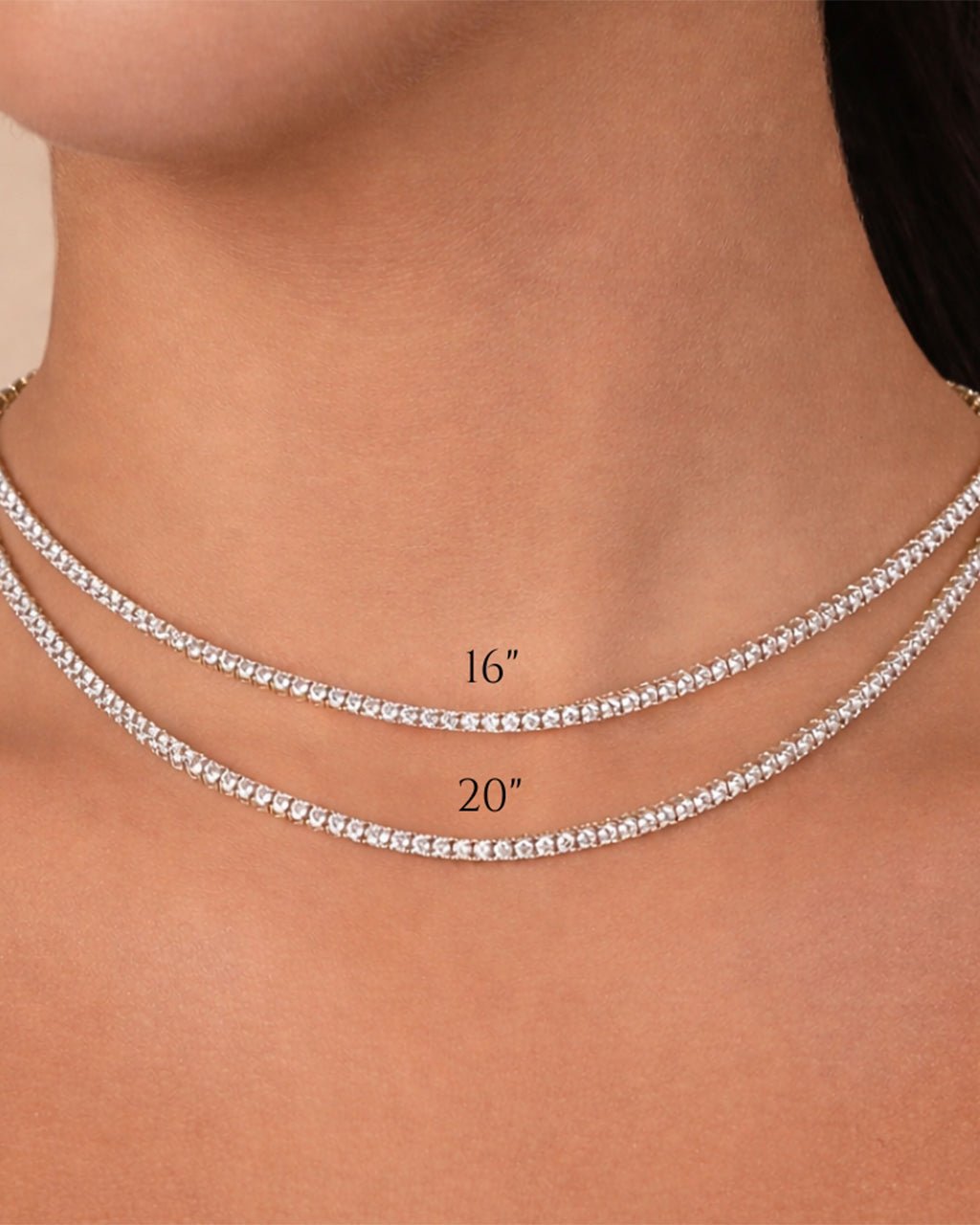 Cecil CZ Tennis Necklace - view 9