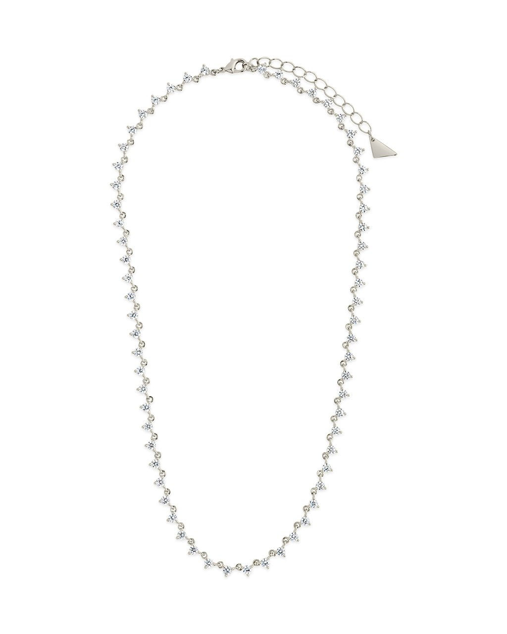 Brigid Staggered CZ Tennis Necklace - view 9