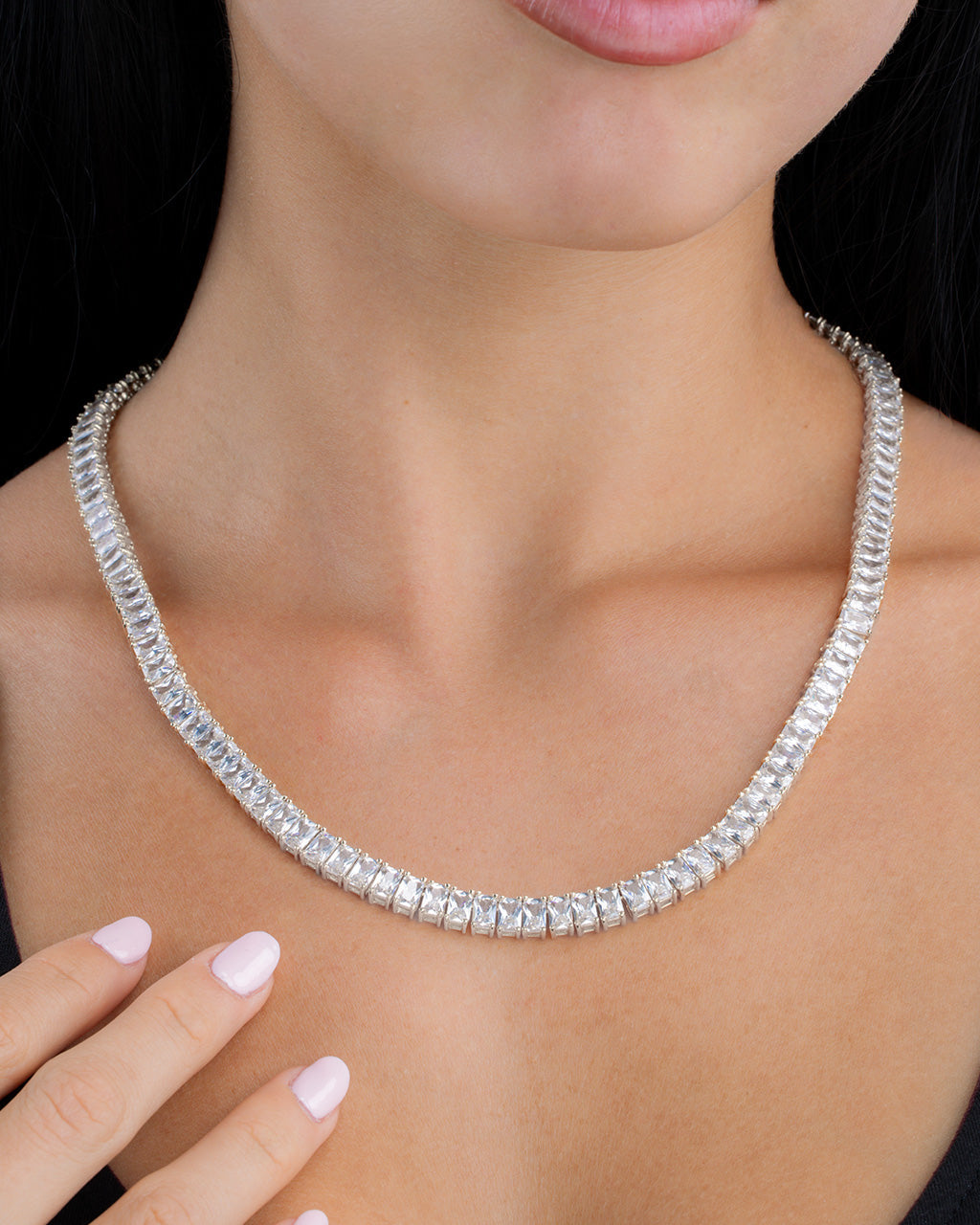 Marisol CZ Tennis Necklace - view 10