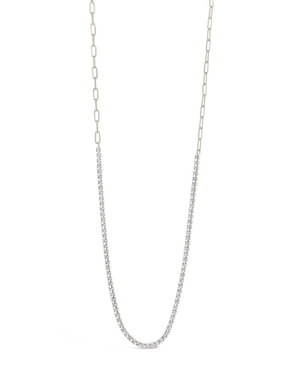 Dani Chain & CZ Tennis Necklace - view 8