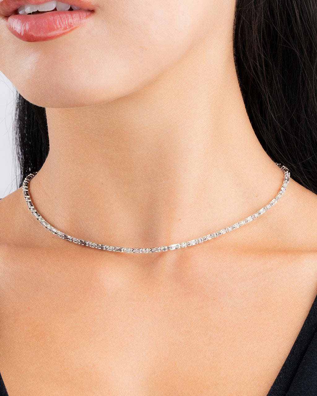 Georgia CZ Tennis Necklace - view 8