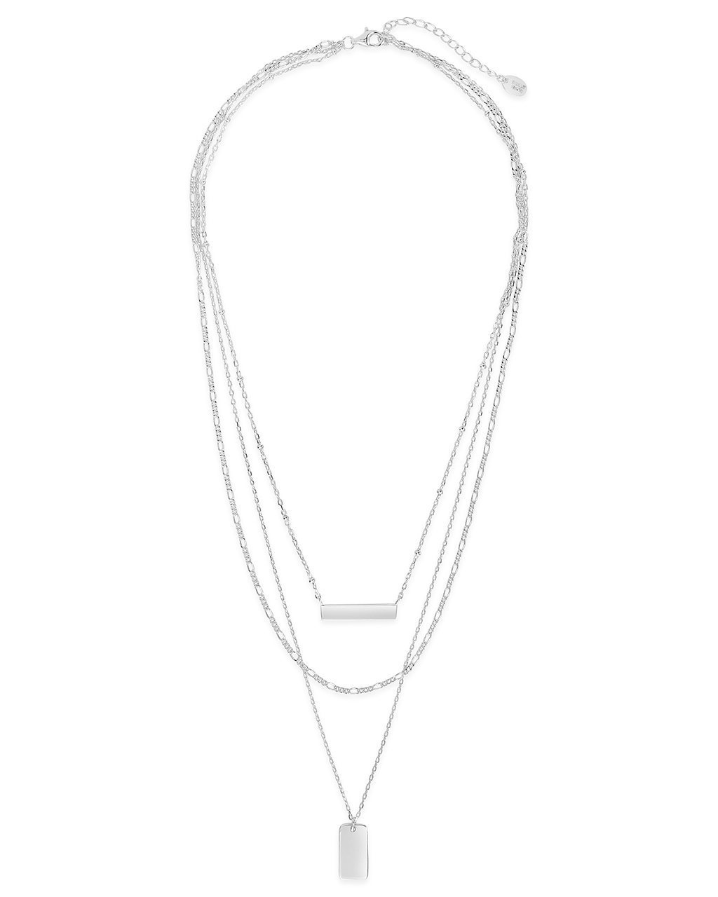 Triple Layered Bar Necklace - view 5