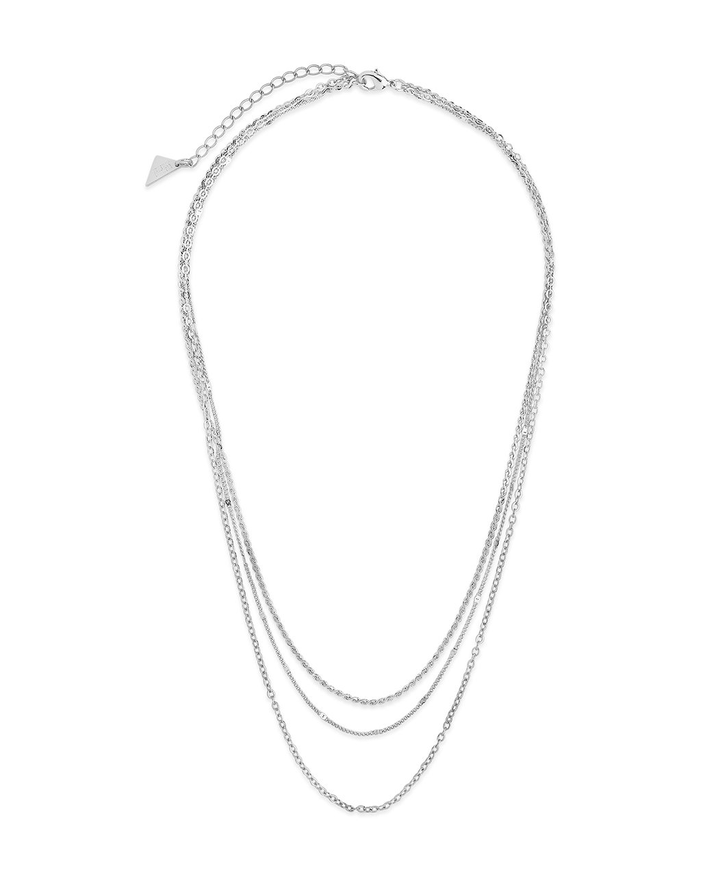Dainty Three Layer Chain Necklace - view 5