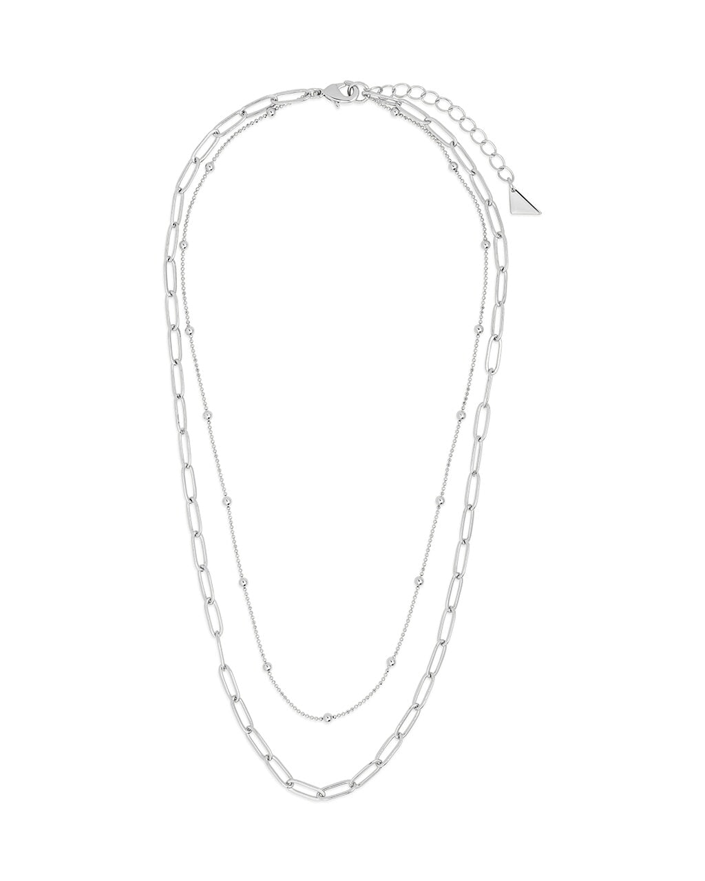 Leah Beaded & Paperclip Layered Chain Necklace - view 5