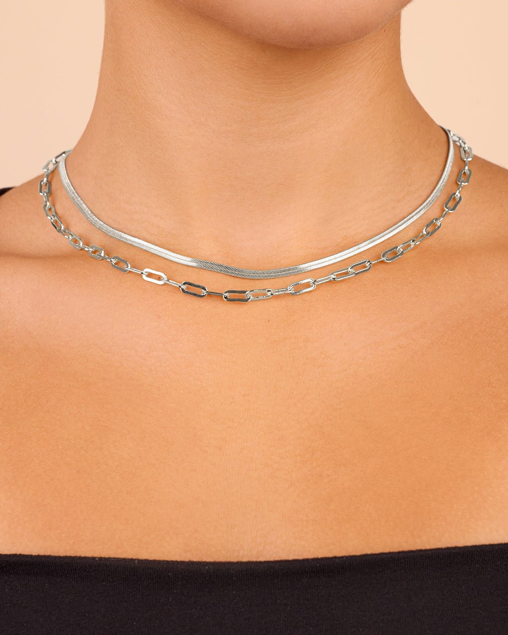 Brinley Layered Chain Necklace - view 4