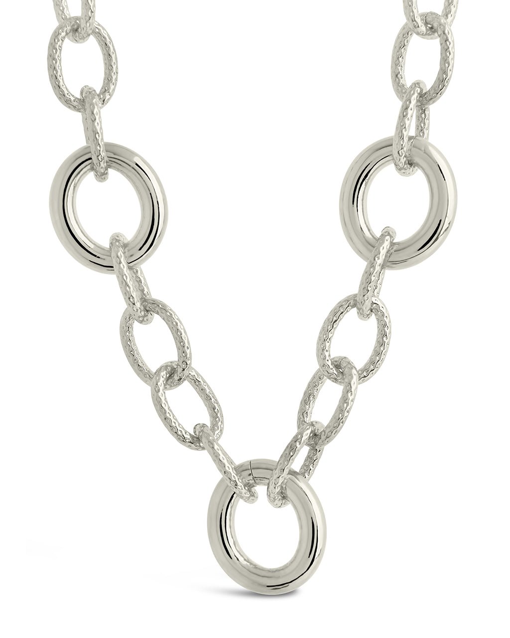 Carter Round Statement Link Necklace - view 6