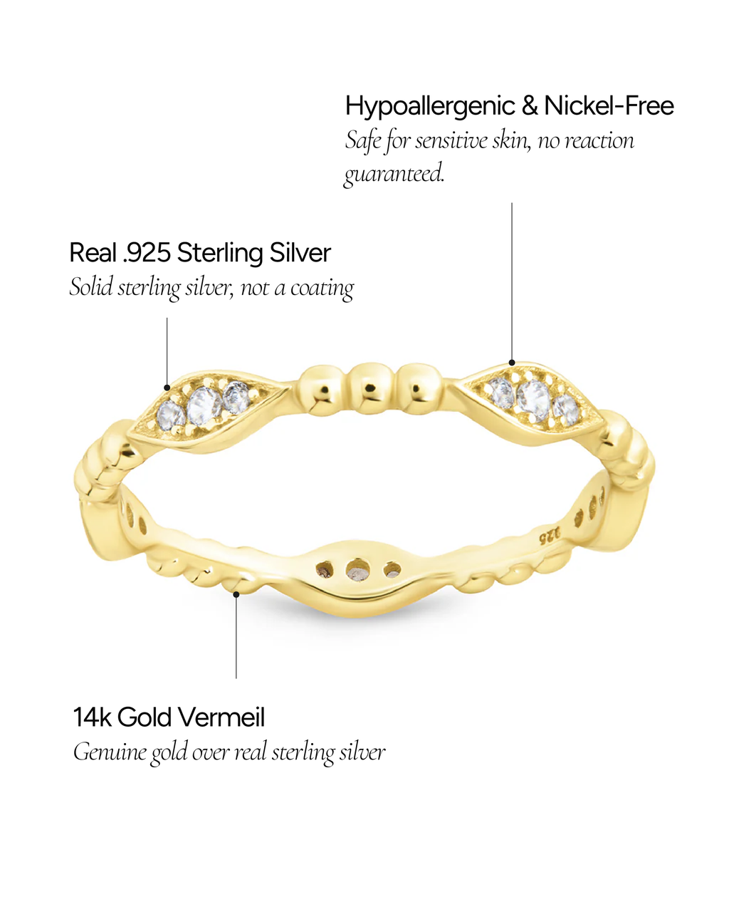 Lydia CZ Bubble Ring - view 7