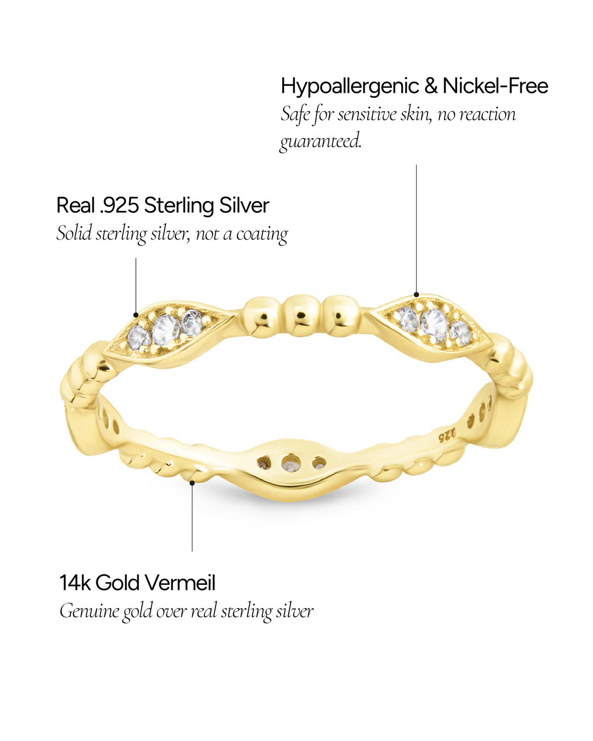 Lydia CZ Bubble Ring - view 7