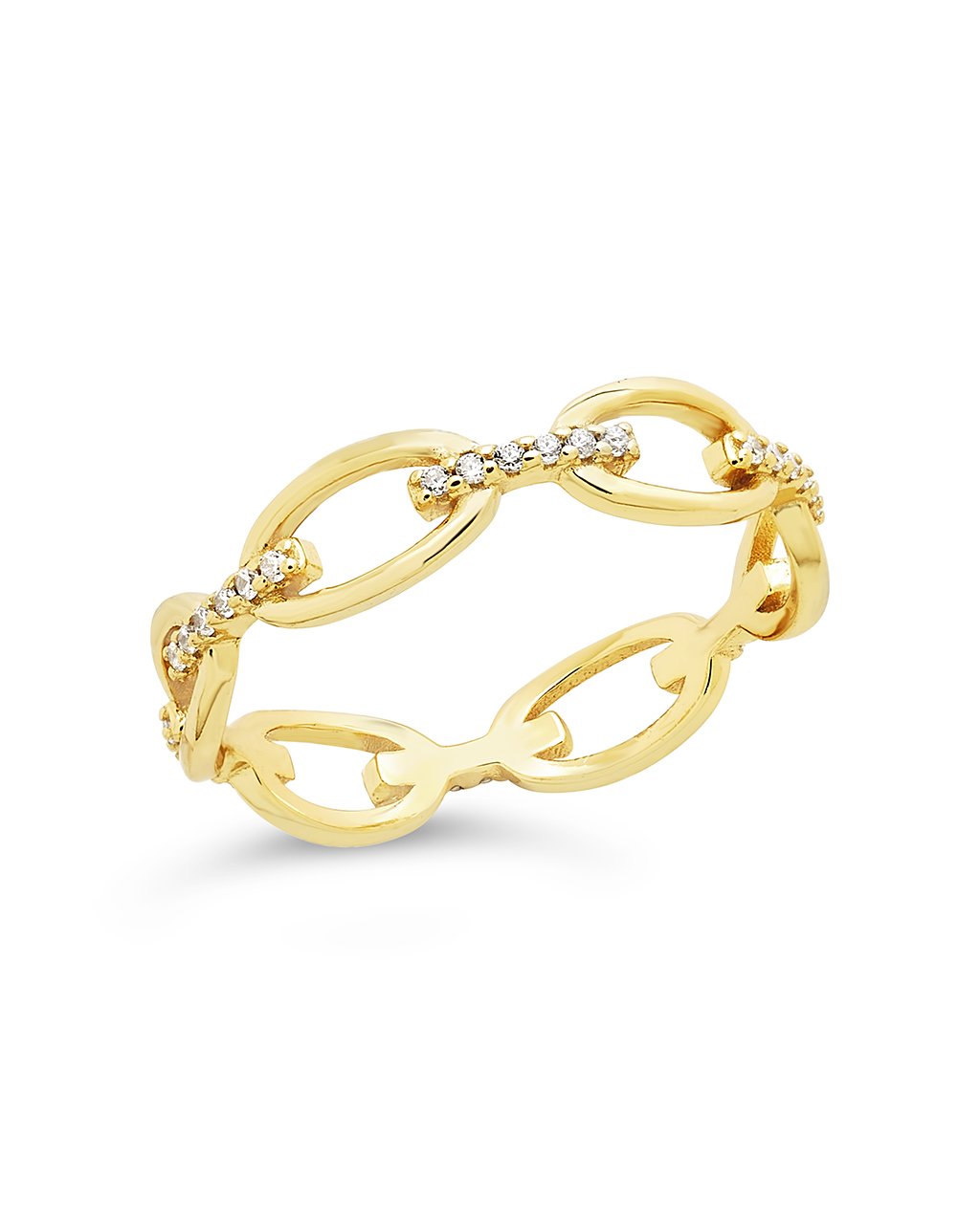 Open Chain Link Ring in Gold