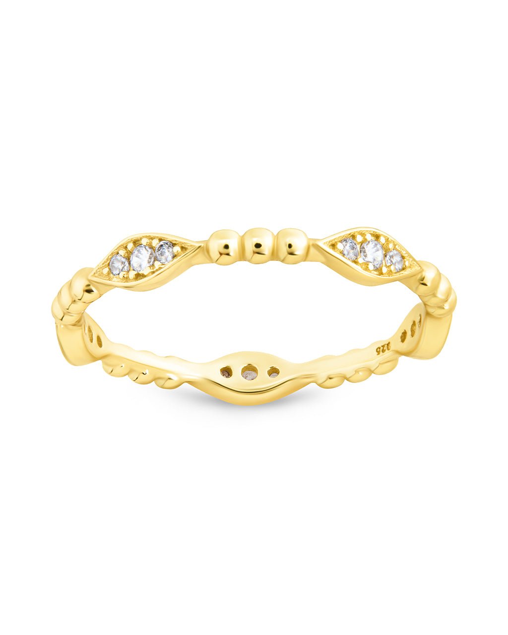 Lydia CZ Bubble Ring in Gold
