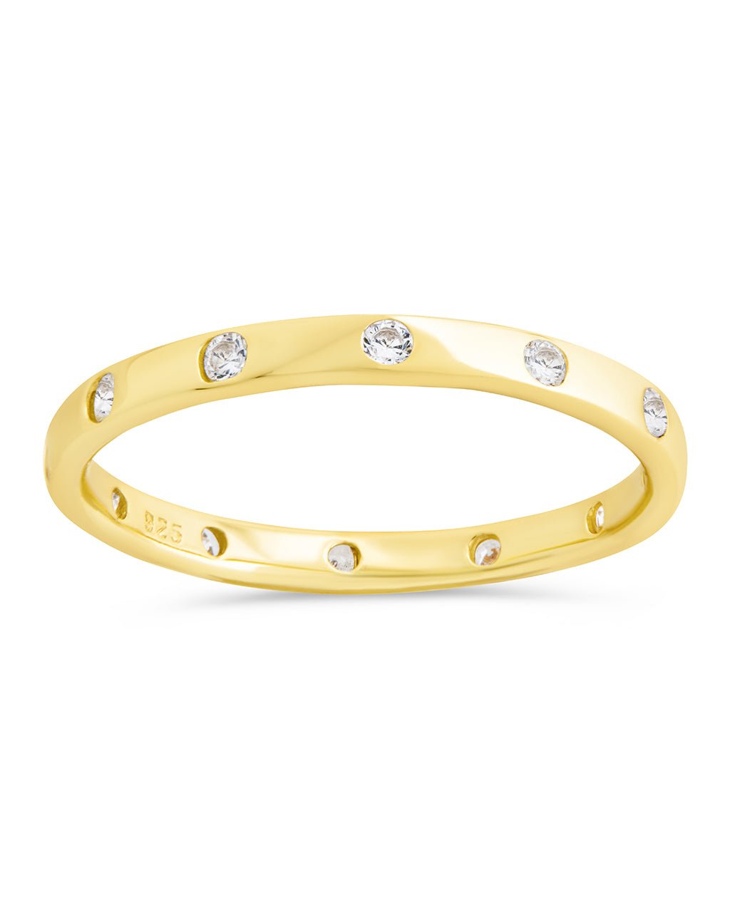 Mindy CZ Studded Ring in Gold