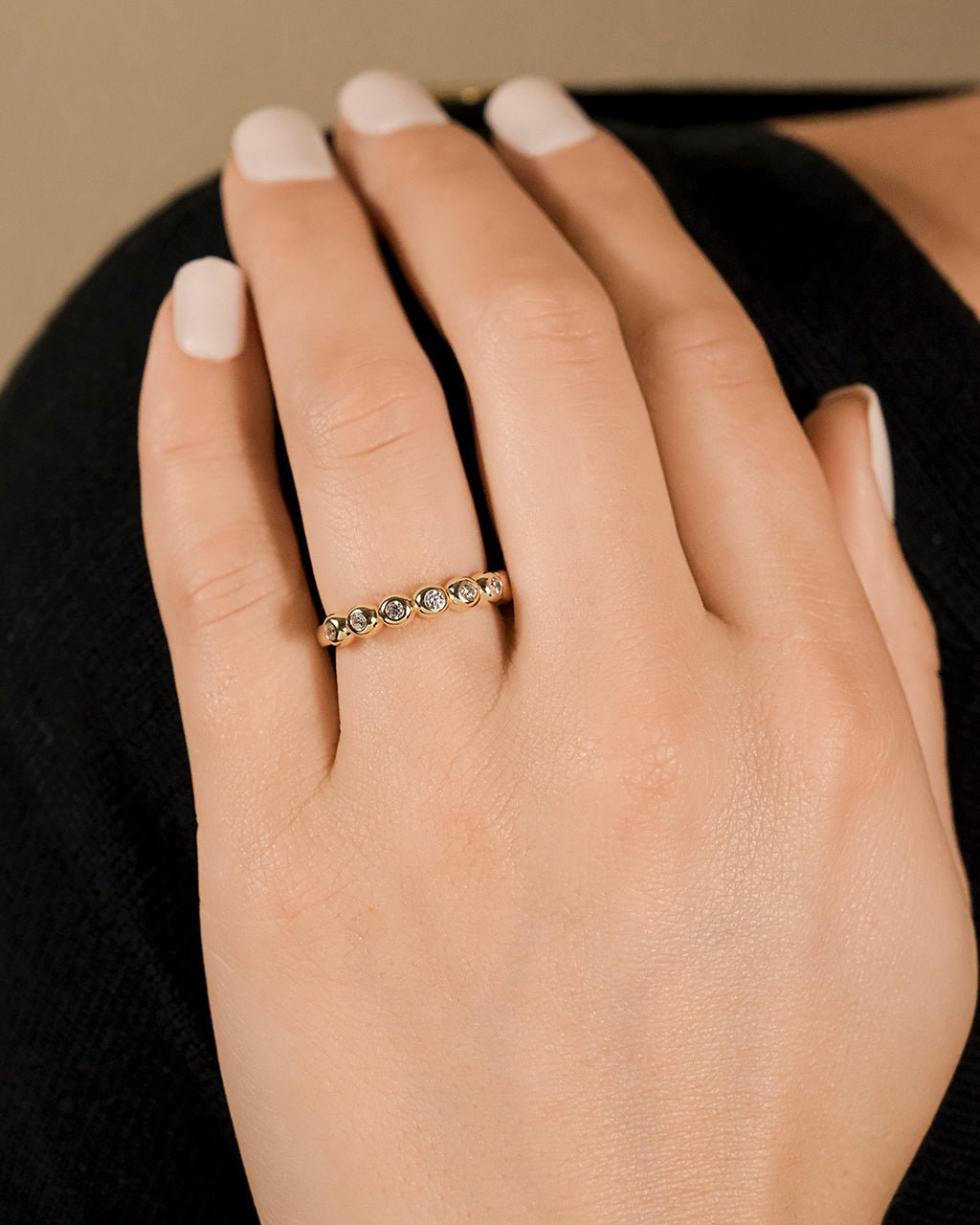 Trisha CZ Bezel Ring - view 4