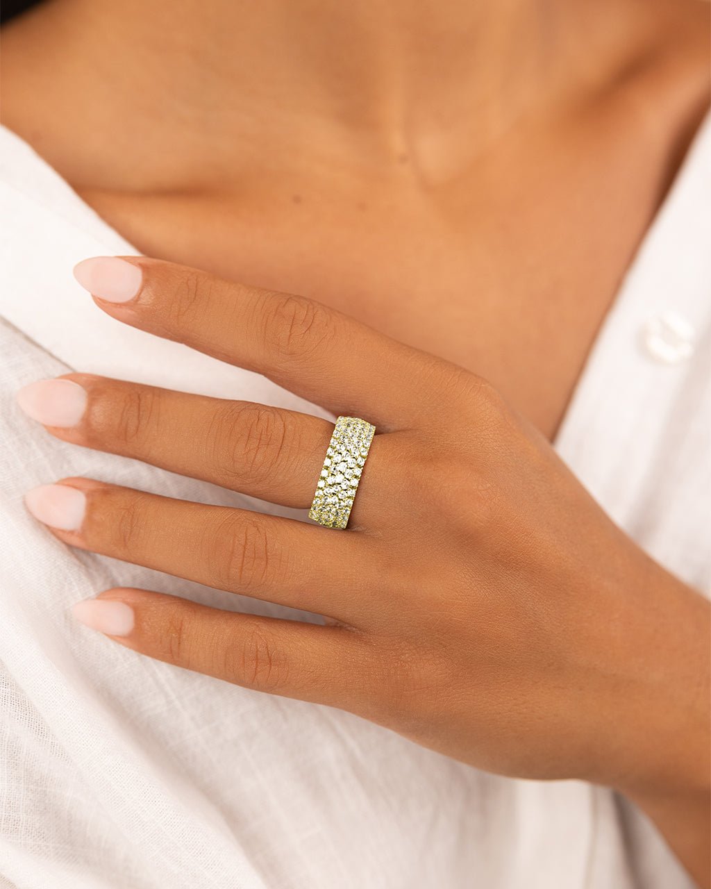 Yvonne CZ Stacking Ring - view 9