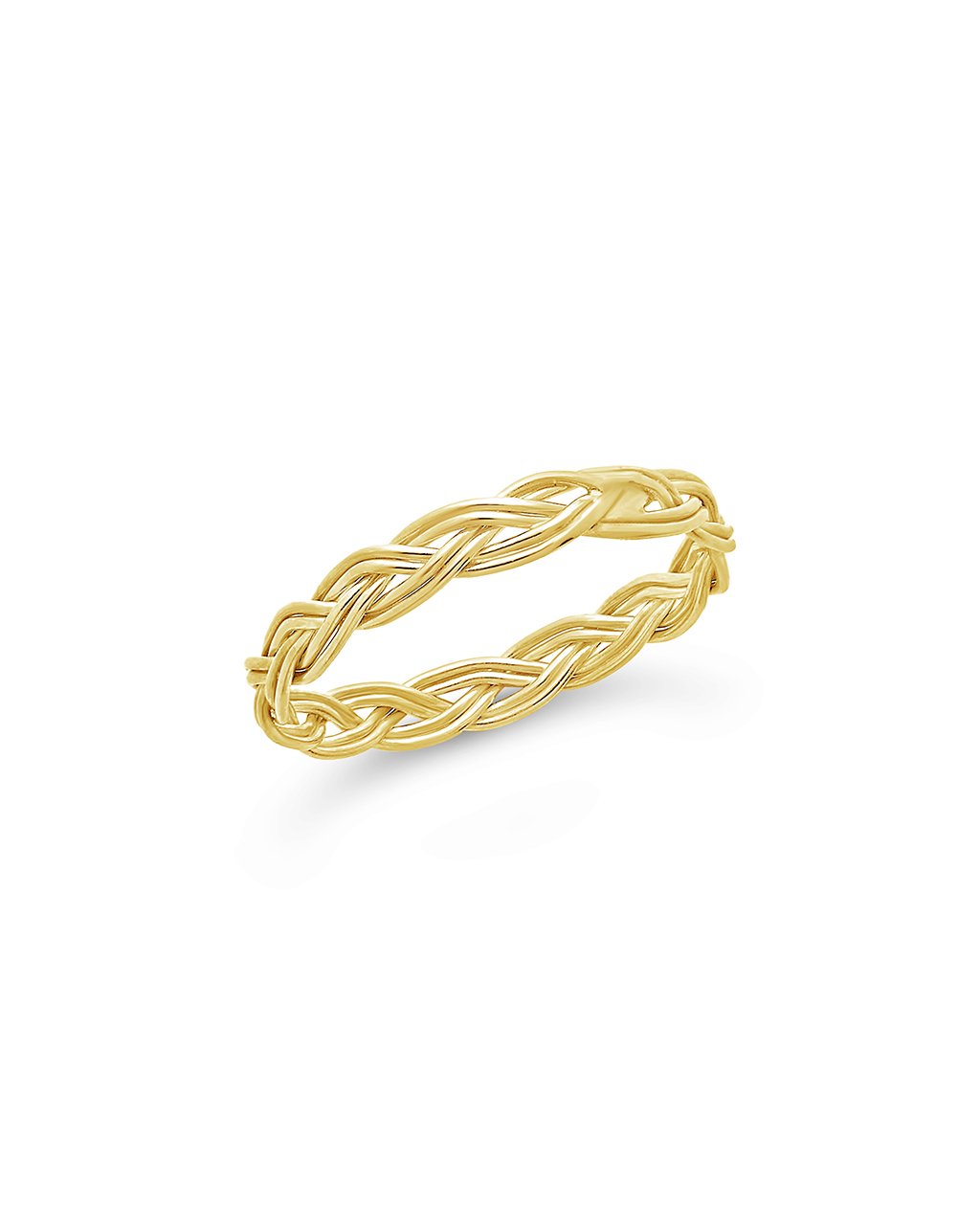 Braided Twist Band in Gold