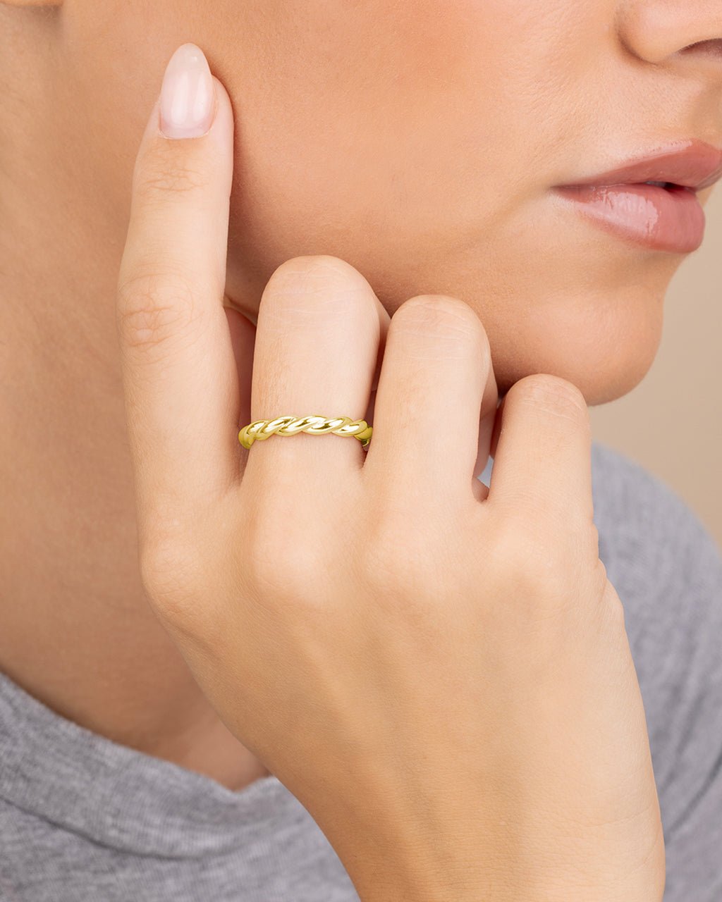 Nixie Twist Band Ring - view 3