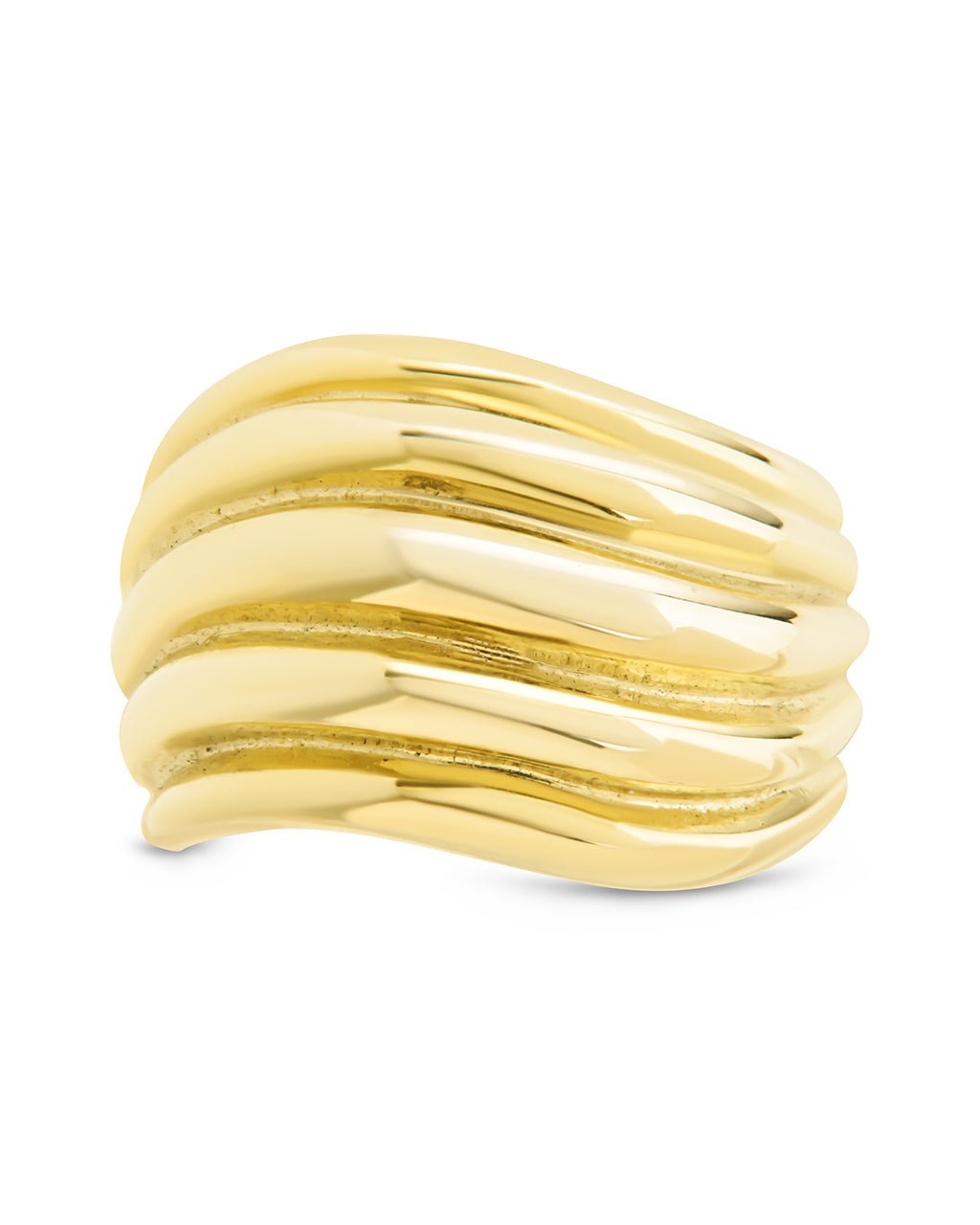 Skylar Layered Statement Ring in Gold