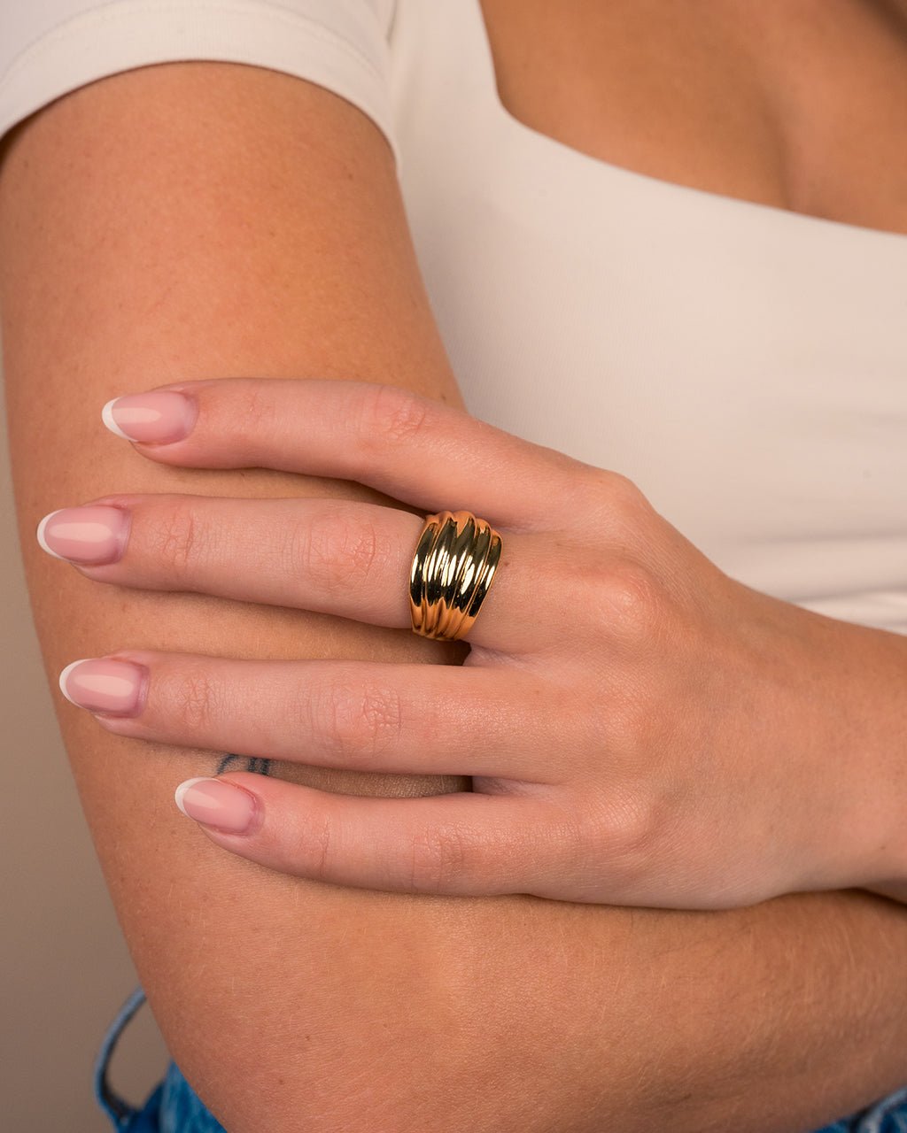 Skylar Layered Statement Ring - view 3