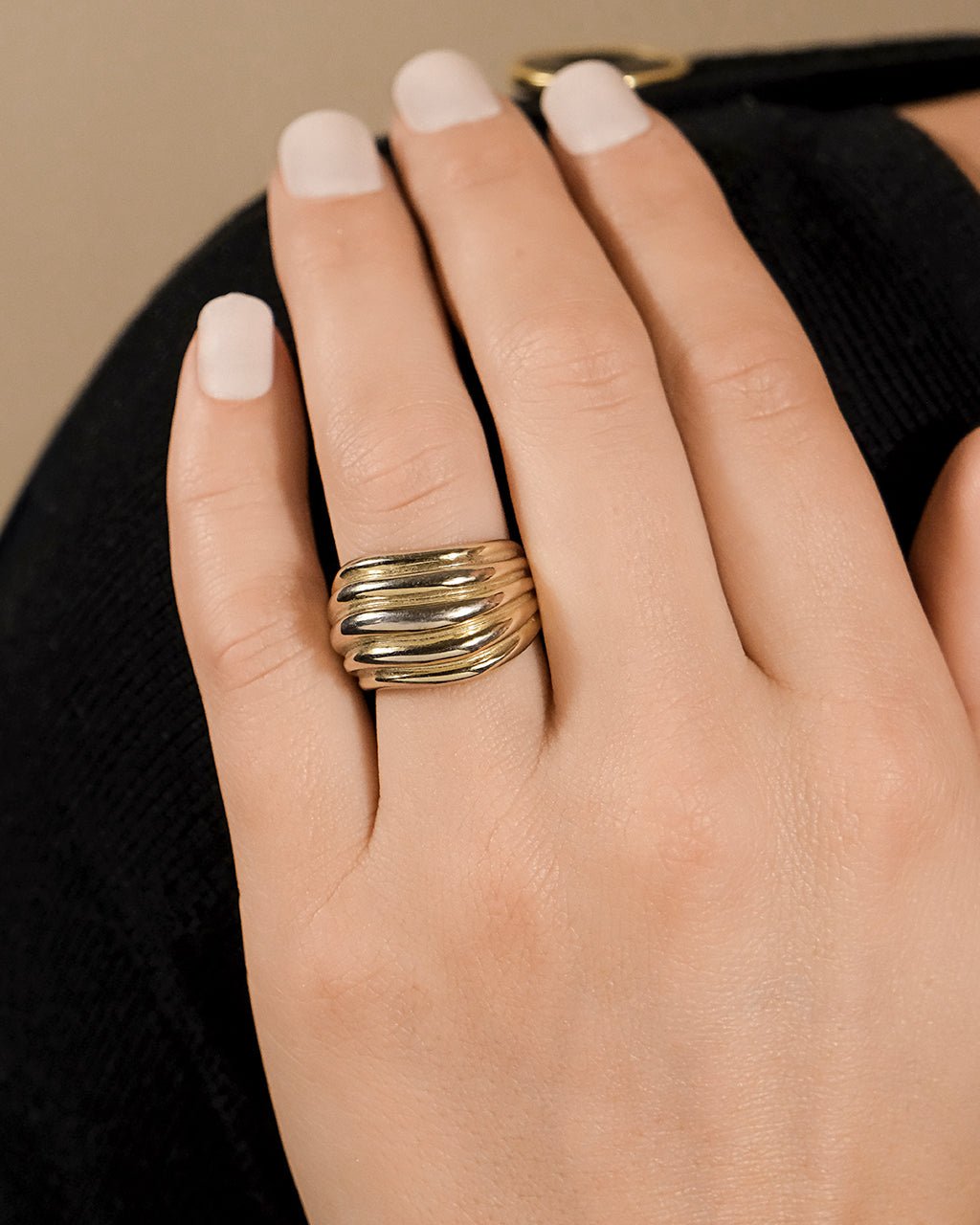 Skylar Layered Statement Ring - view 5