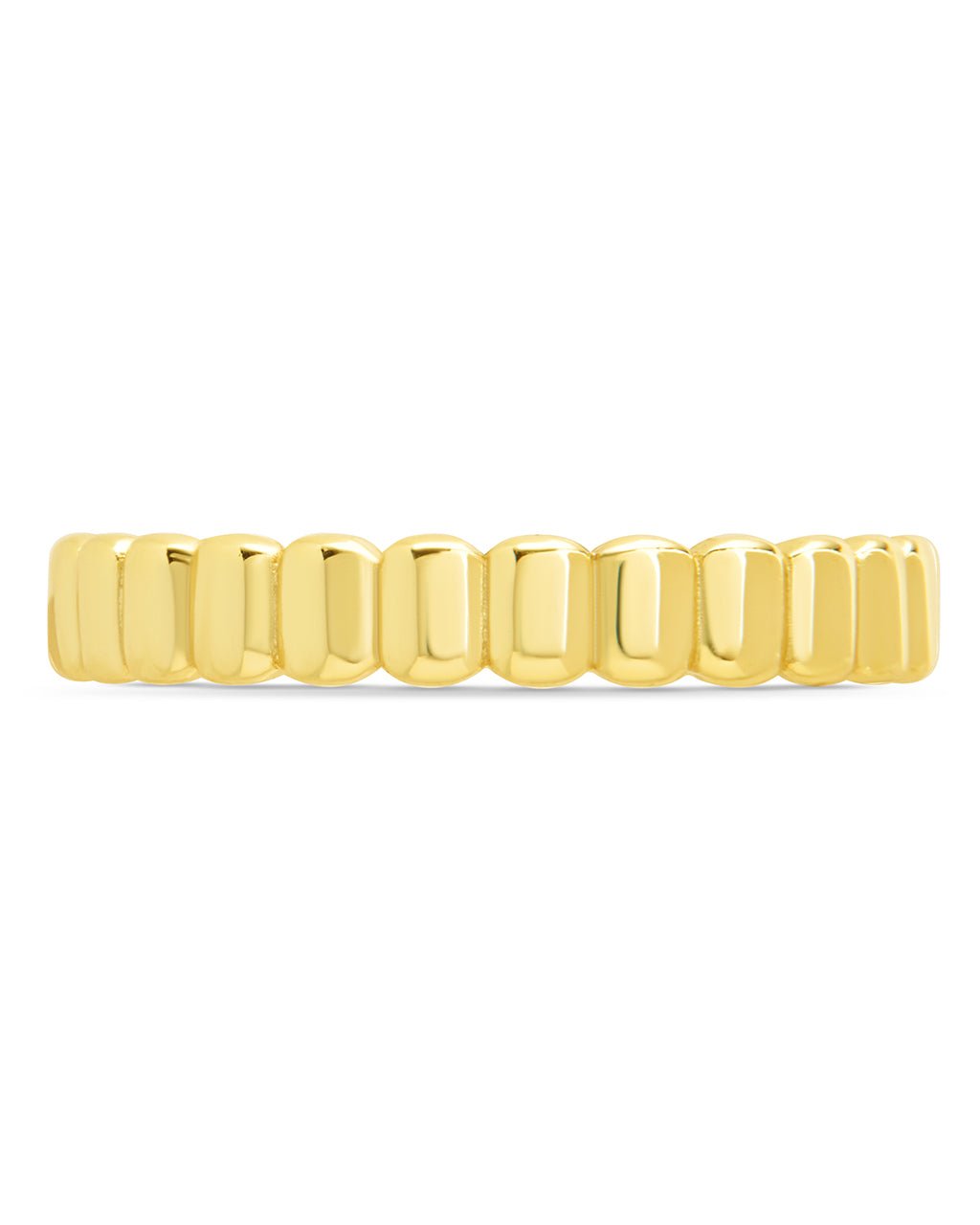Stacey Textured Band Ring in Gold