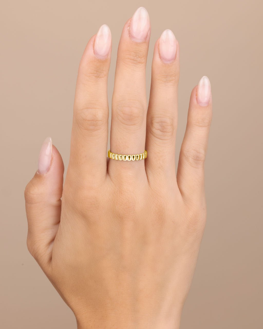 Stacey Textured Band Ring - view 5