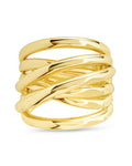 Rebecca Layered Stacking Ring in Gold
