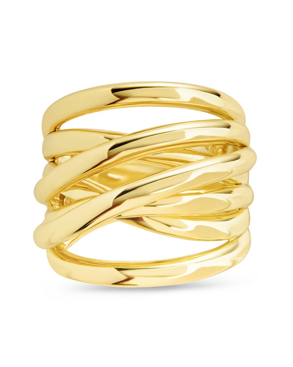 Rebecca Layered Stacking Ring in Gold