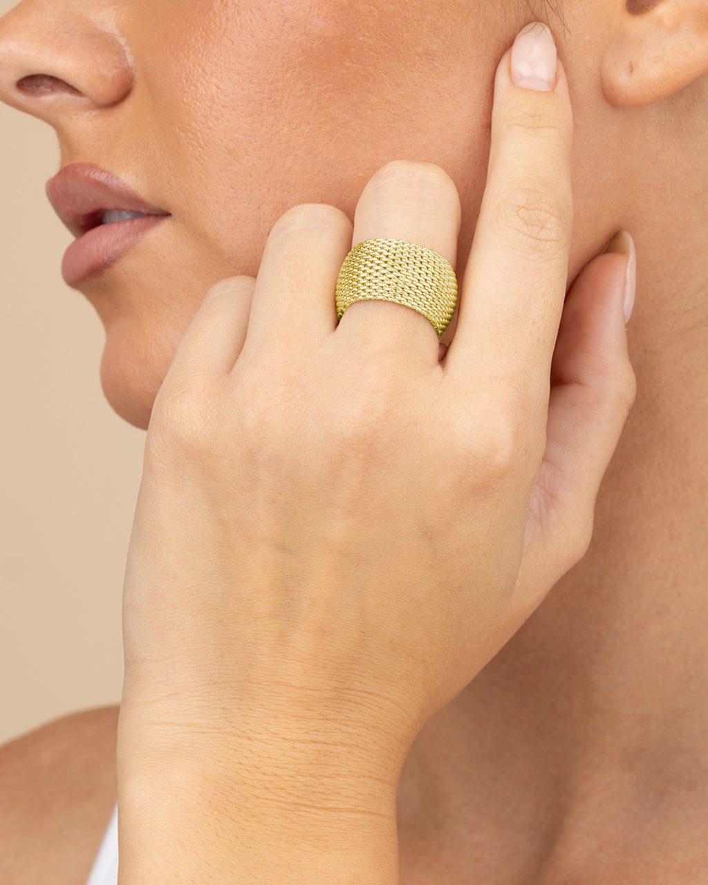 Wide Mesh Ring - view 3