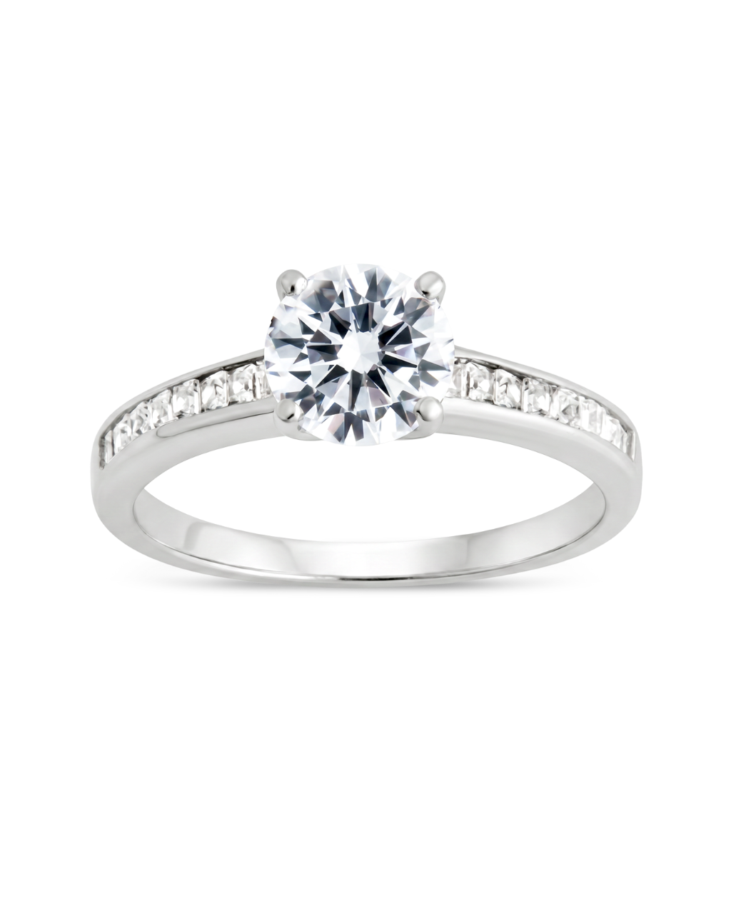 Radiant CZ Engagement Ring - view 4