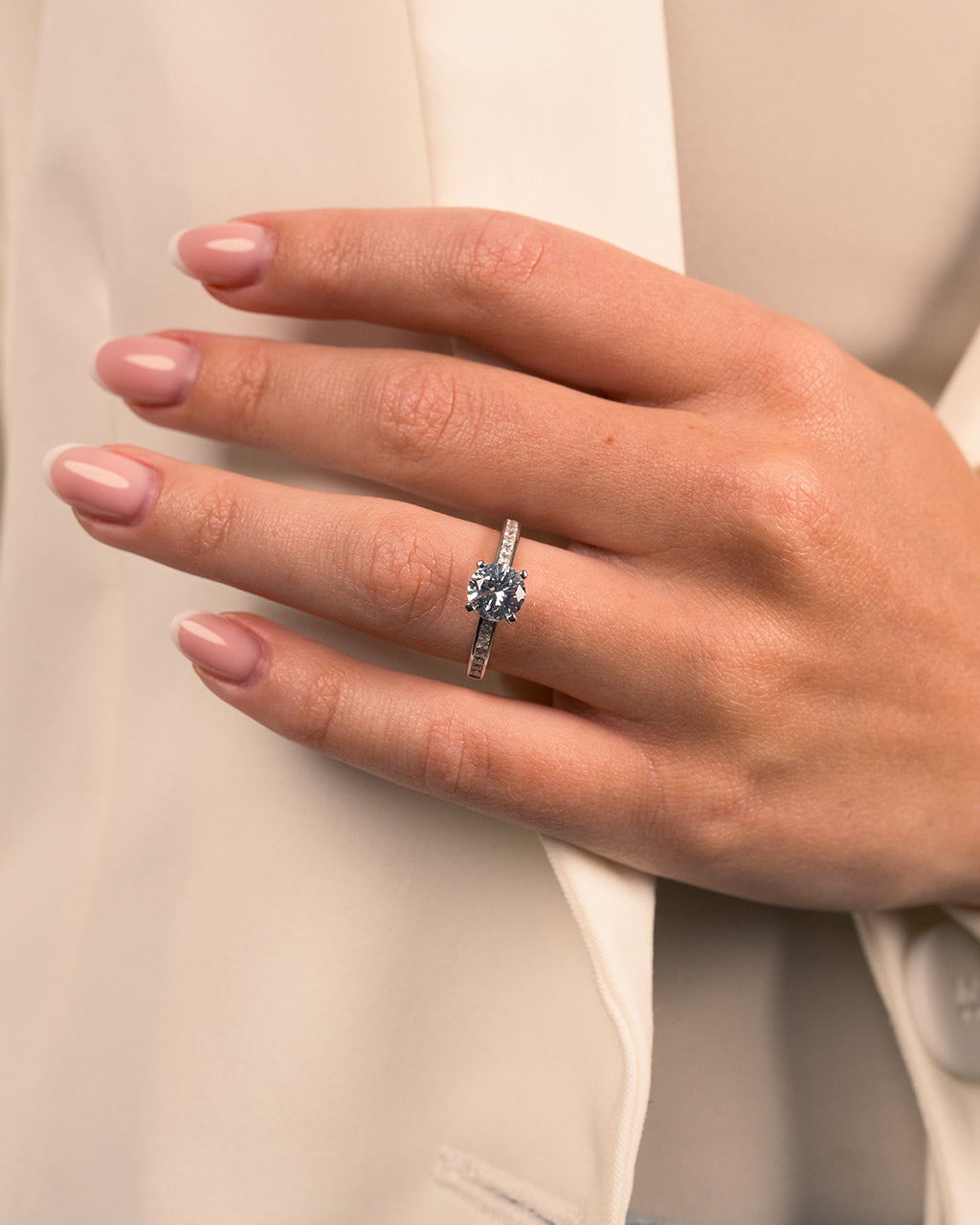 Radiant CZ Engagement Ring - view 2