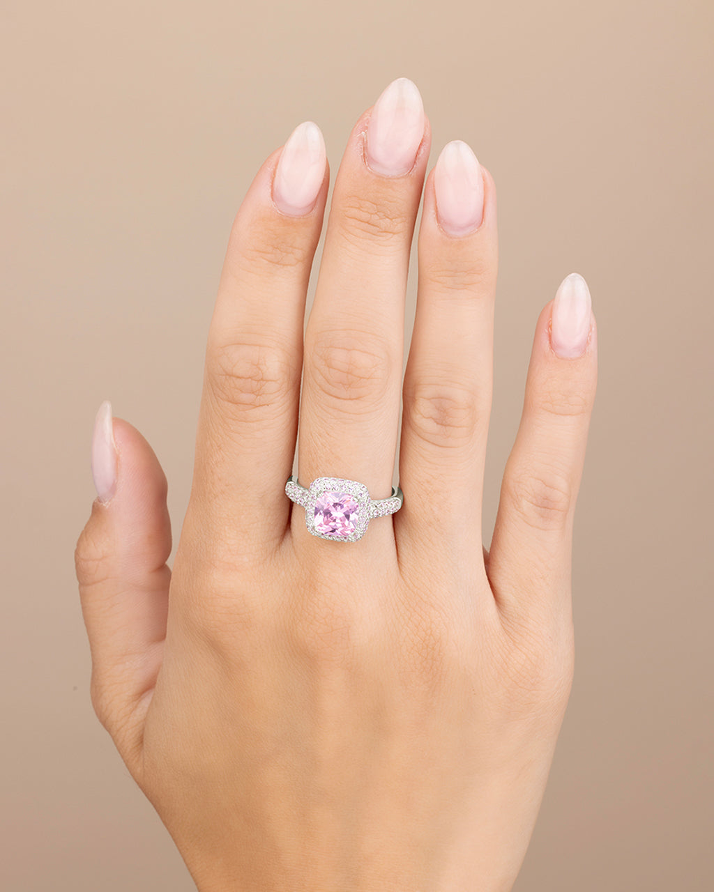 Pink CZ Legacy Ring - view 4