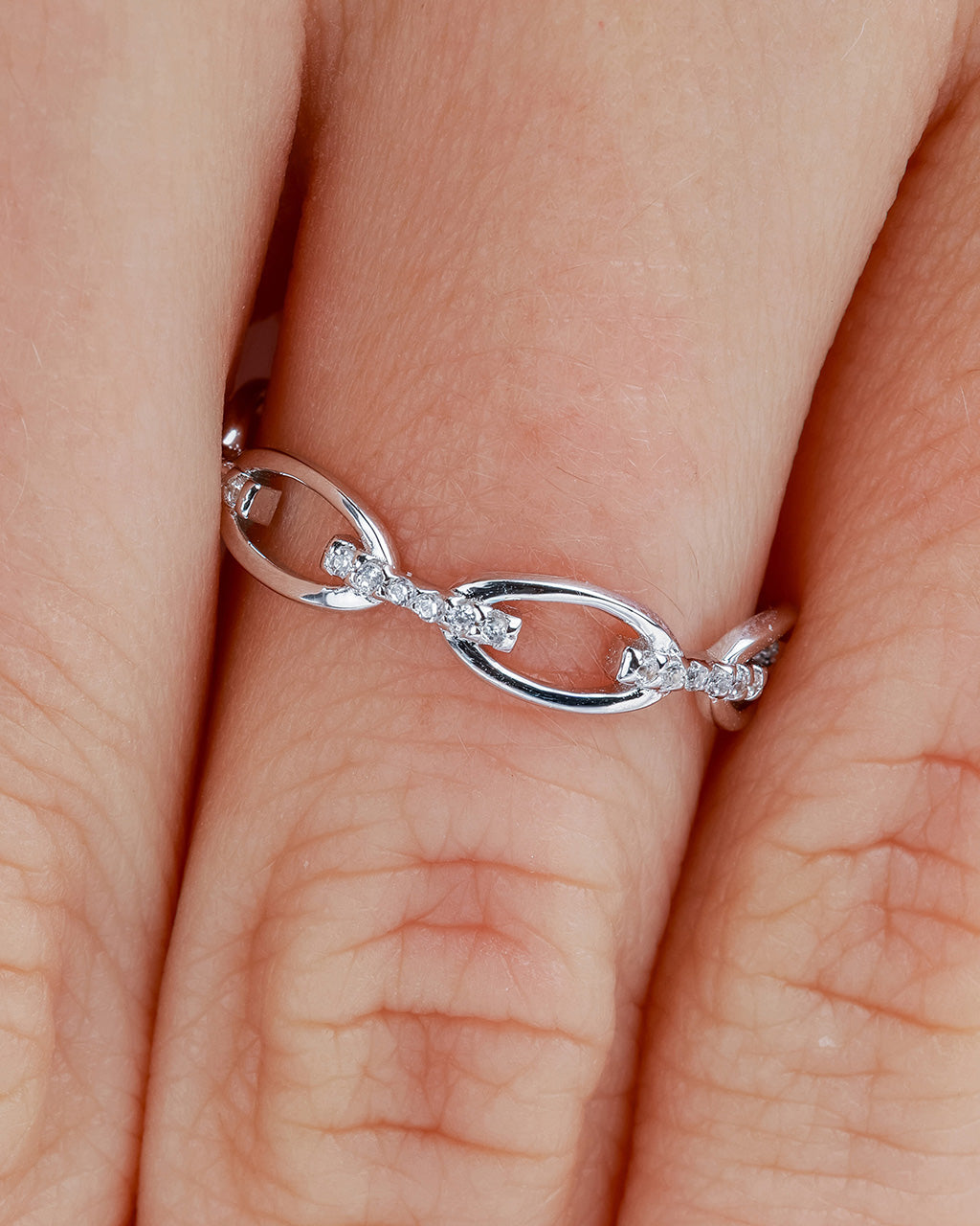 Open Chain Link Ring - view 6