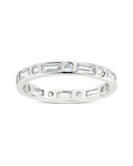 Ethel CZ Band Ring in Silver