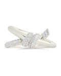 Irene CZ Twisted Ring in Silver