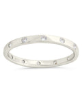 Mindy CZ Studded Ring in Silver