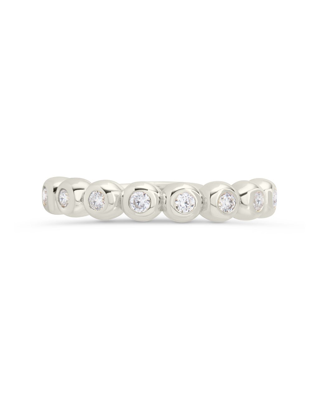 Trisha CZ Bezel Ring in Silver