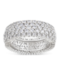 Yvonne CZ Stacking Ring in Silver