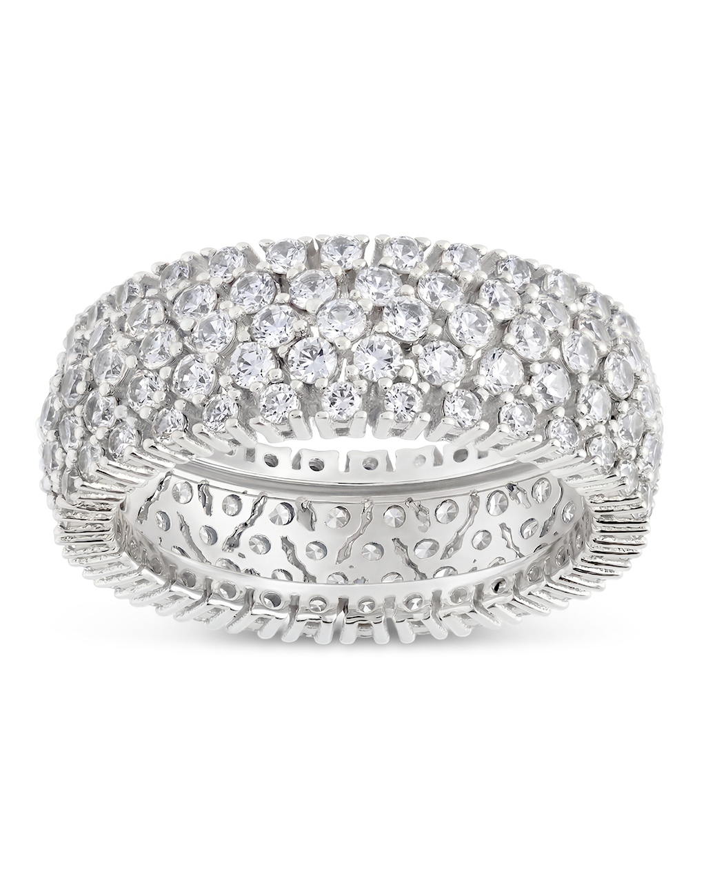 Yvonne CZ Stacking Ring in Silver