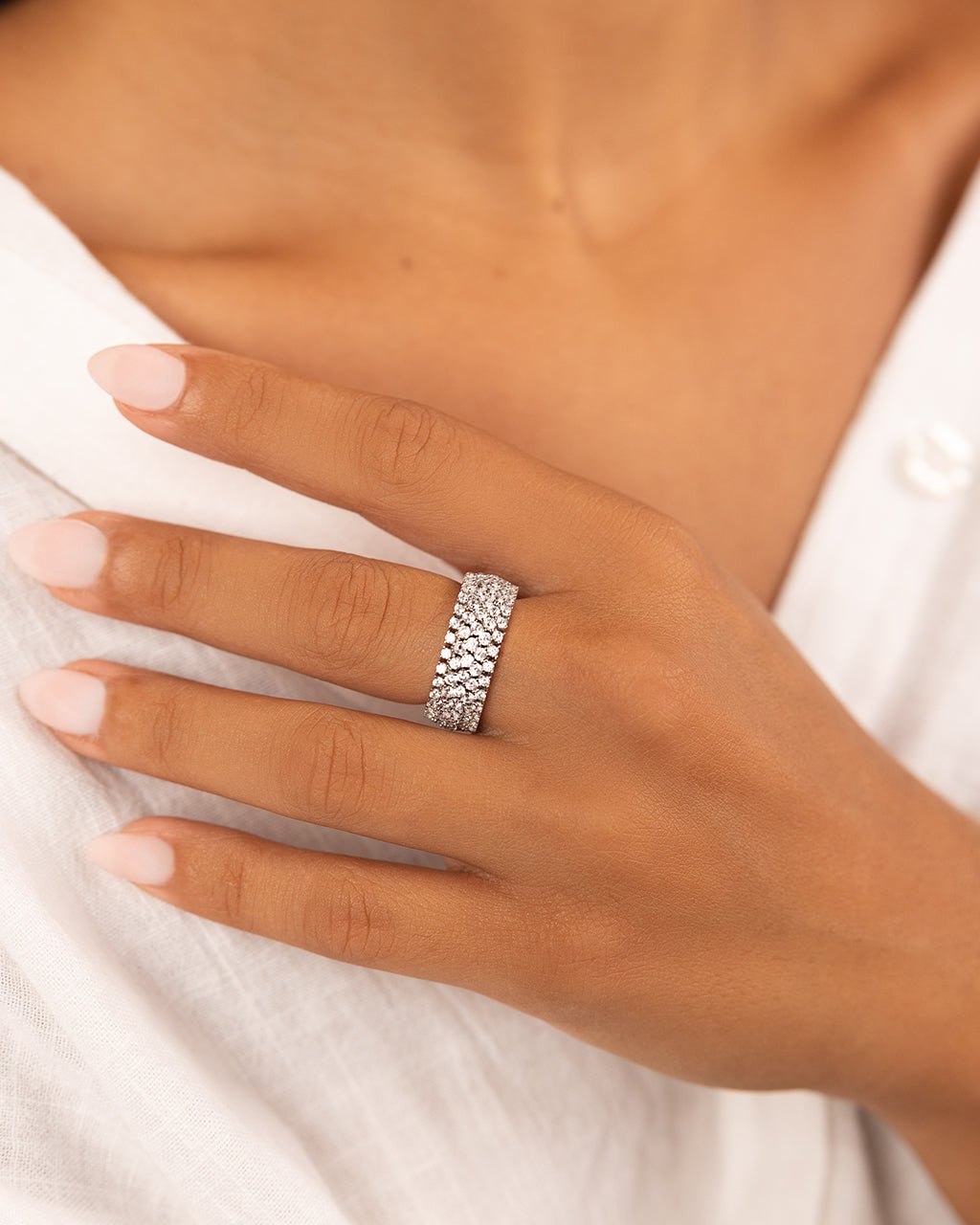 Yvonne CZ Stacking Ring - view 5