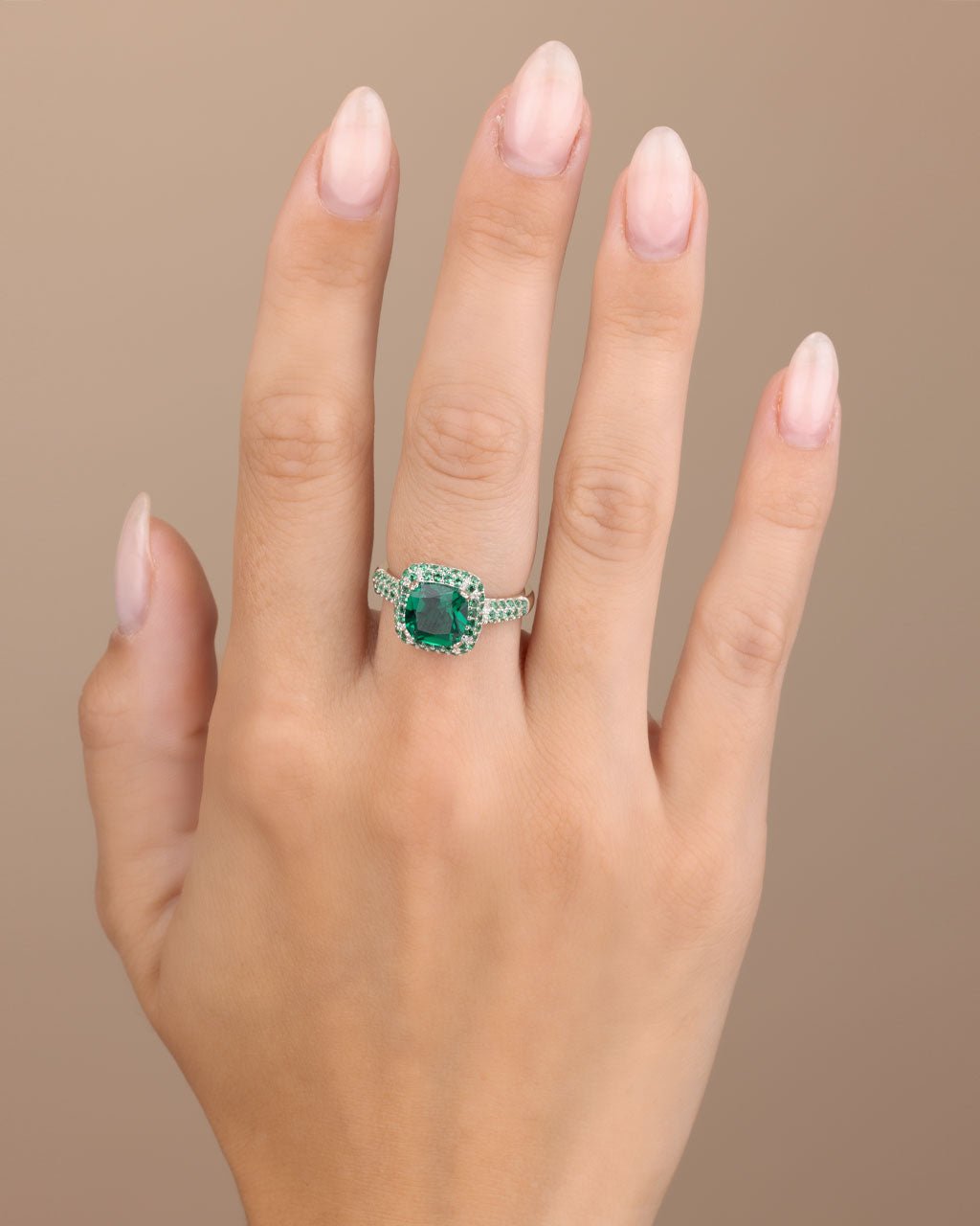 Emerald CZ Legacy Ring - view 3