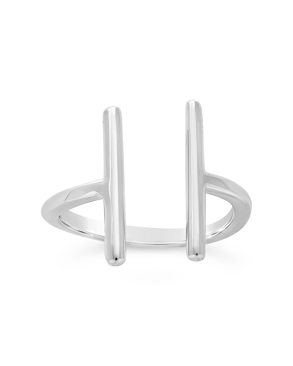 Parallel Bar Ring in Silver