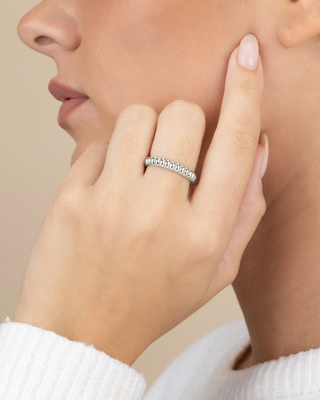Bubble Band Ring - view 2