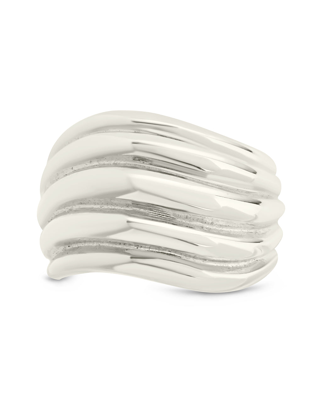Skylar Layered Statement Ring in Silver