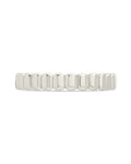 Stacey Textured Band Ring in Silver