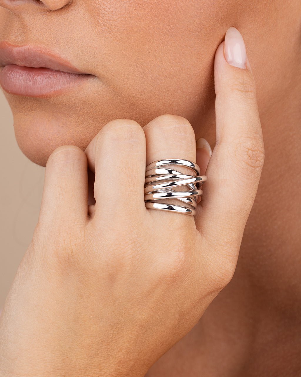 Rebecca Layered Stacking Ring - view 2