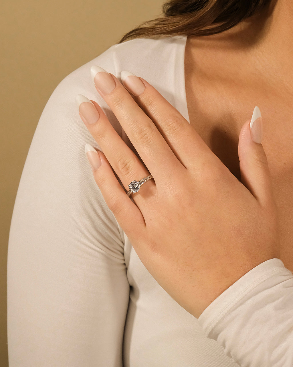 Radiant CZ Engagement Ring - view 3