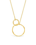 Interlocking Open Circle Pendant in Gold