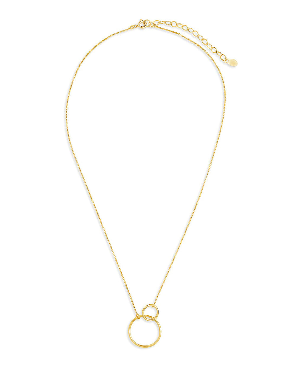 Interlocking Open Circle Pendant - view 4
